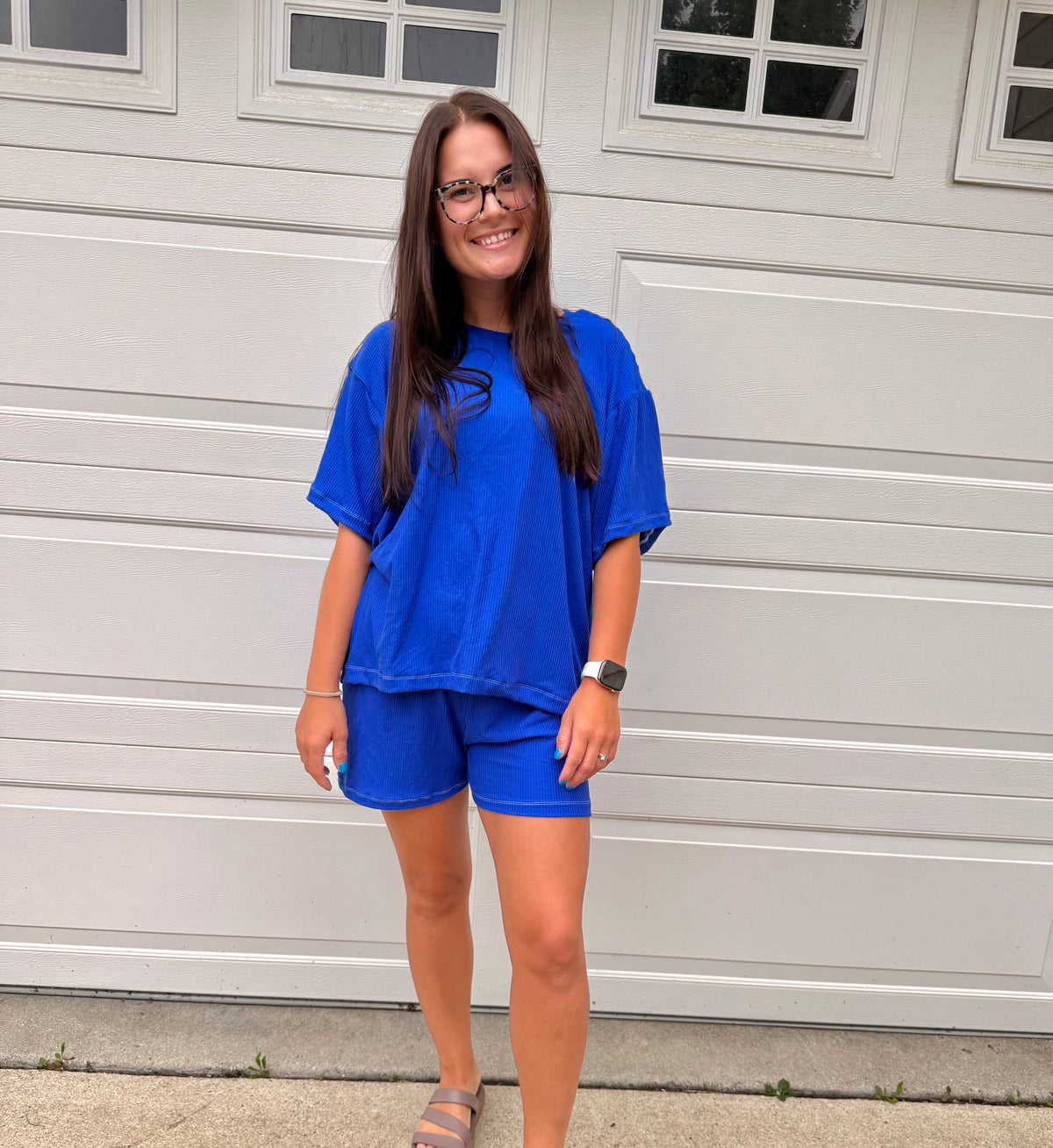 Solid shorts set