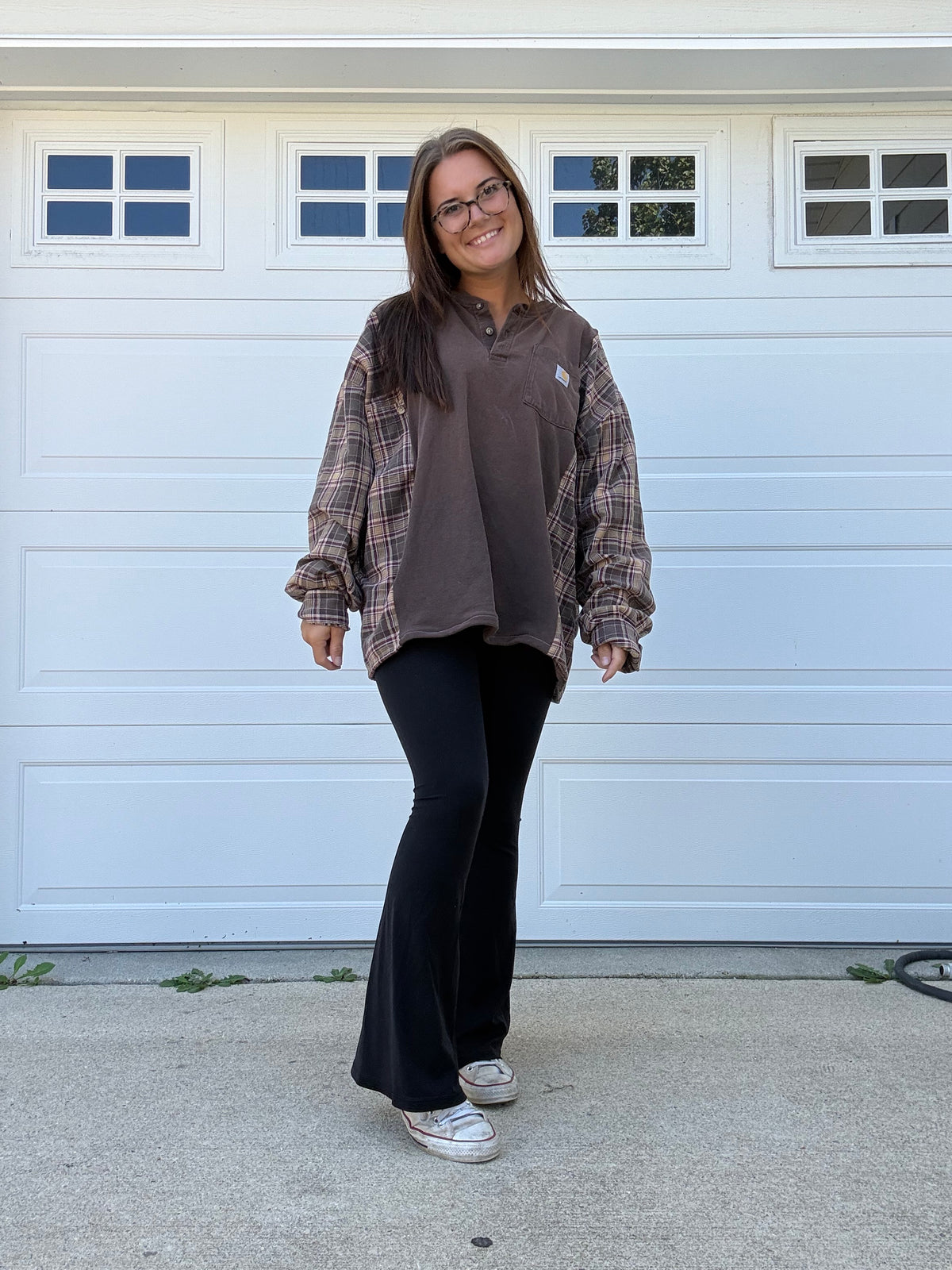 Brown tee flannel (L/XXL)