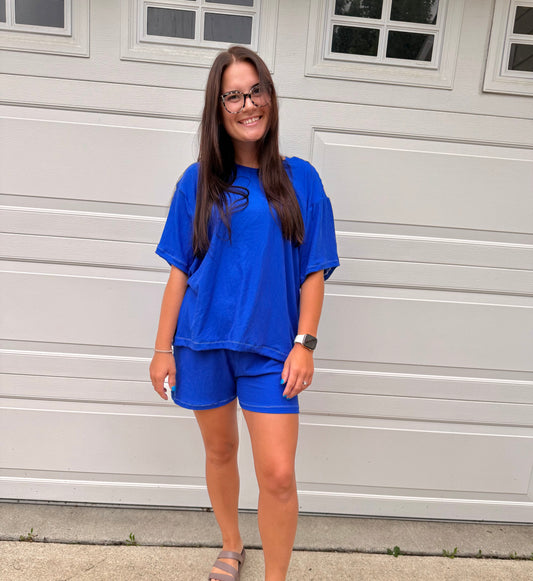Solid shorts set