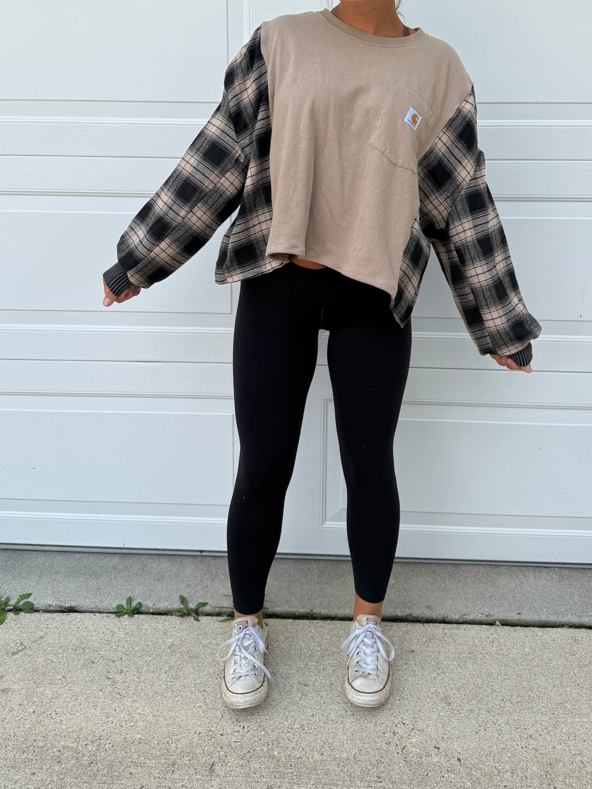 Tan flannel (s/m)