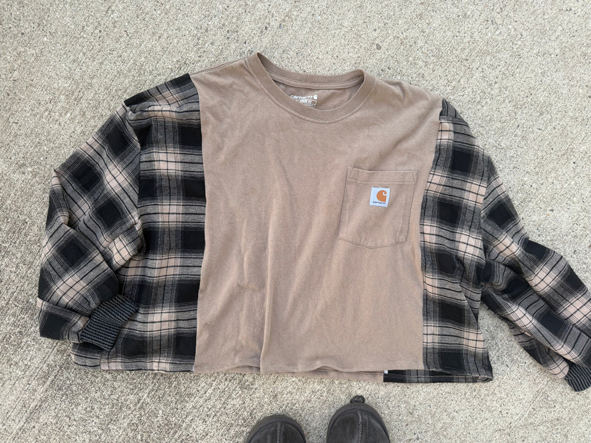 Tan flannel (s/m)