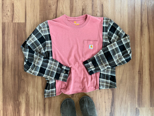 Flannel tee (M/L)