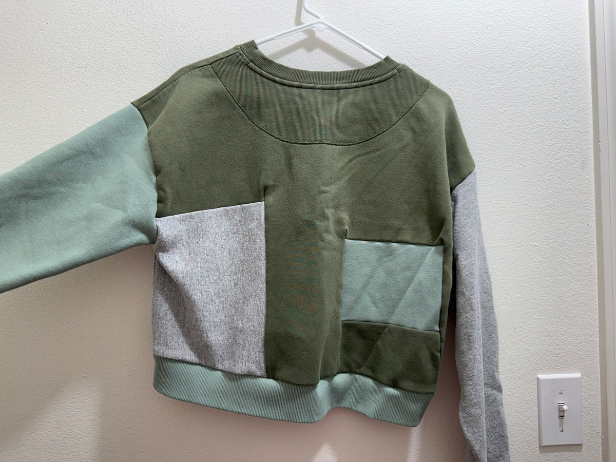 Patchwork crewneck (M)